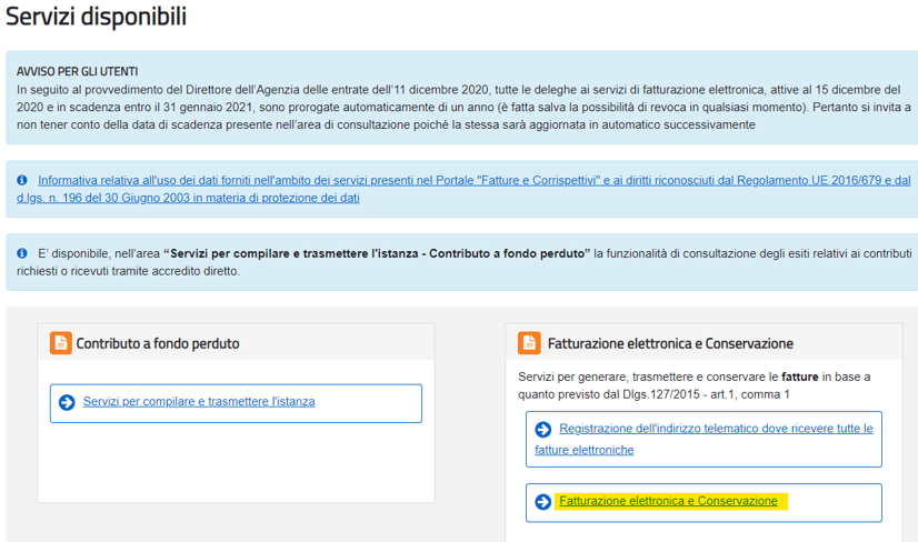 Archiviazione sostitutiva fatture elettroniche 2 Cattura 1
